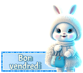 Gif animé Bon vendredi lapin